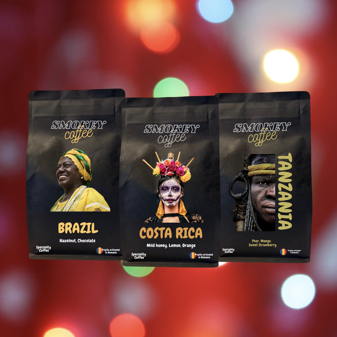 🎄Combo de Crăciun – 3 Cafele Premium: Costa Rica, Brazil & Tanzania
