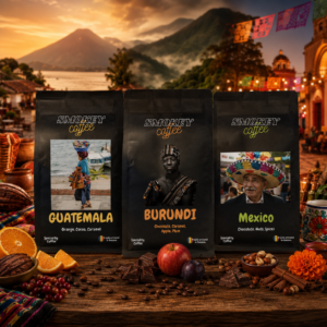 Smokey Combo – 3 Cafele Premium din Burundi, Guatemala & Mexico